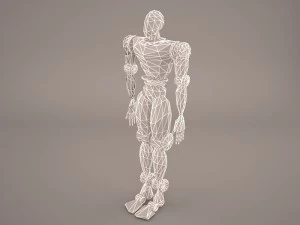 robot cop boy armored 3D Model
