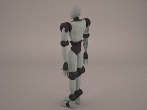 robot cop boy armored 3D Модель