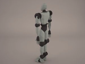 robot cop boy armored 3D Model