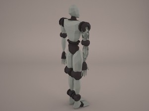 robot cop boy armored 3D Модель