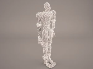 robot cop boy armored 3D Model