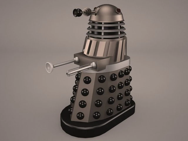 dalek 3D Model .c4d .max .obj .3ds .fbx .stl .blend 