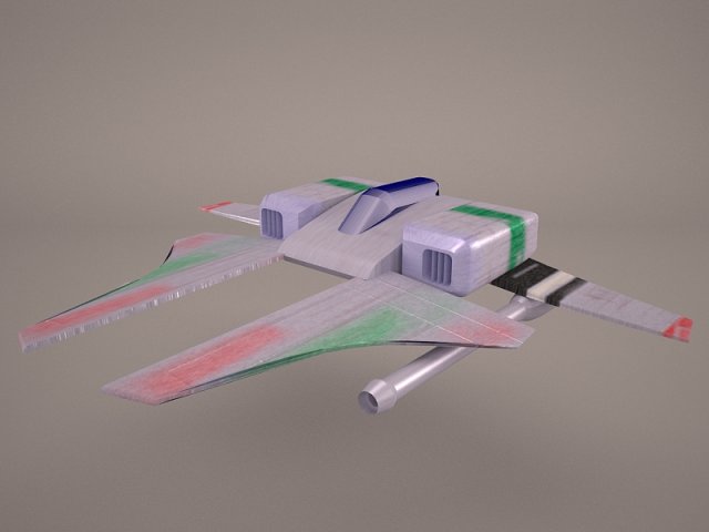 spacecraft Model 3D .c4d .max .obj .3ds .fbx .stl .blend 