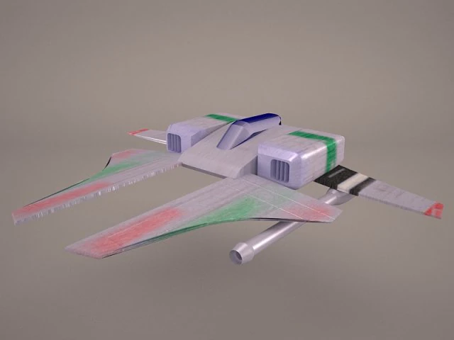 spacecraft 3D Model .c4d .max .obj .3ds .fbx .stl .blend 