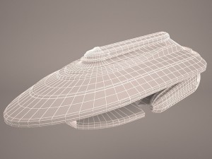 uss discova spacecraft Model 3D