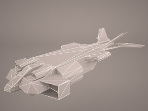 dropship spaceship Modelo 3D