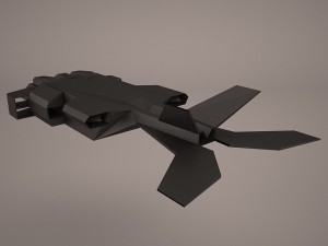 dropship spaceship Modelo 3D