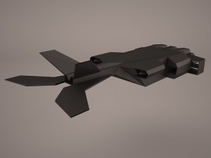 dropship spaceship Modelo 3D