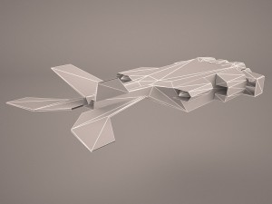 dropship spaceship Modelo 3D