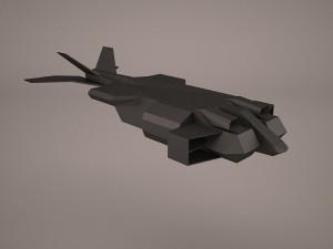 dropship spaceship Modelo 3D
