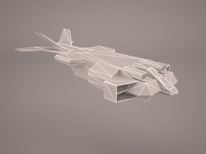 dropship spaceship Modelo 3D
