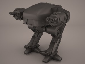 ed 209 enforcement droid 3D मॉडल