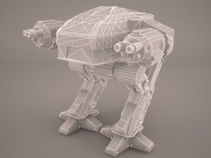 ed 209 enforcement droid Modèle 3D