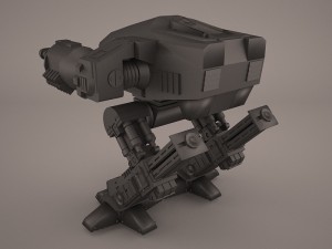 ed 209 enforcement droid Modèle 3D