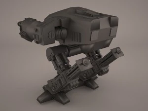 ed 209 правоохоронний дроїд 3D Модель