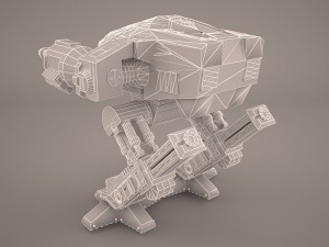 ed 209 enforcement droid Modèle 3D