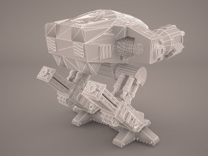 ed 209 enforcement droid Modèle 3D