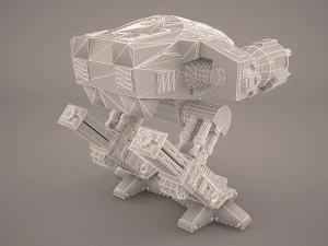 ed 209 правоохоронний дроїд 3D Модель