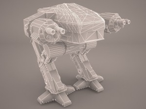 ed 209 enforcement droid Modèle 3D
