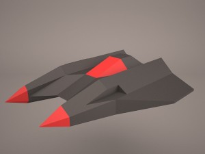 scifi fighter 3D Model