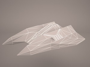 scifi fighter Model 3D
