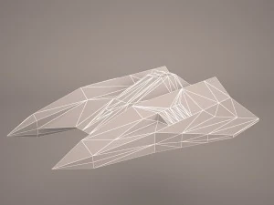 scifi fighter 3D Model