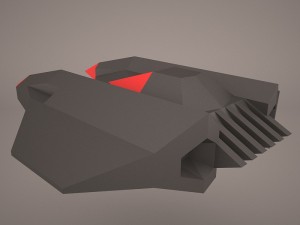 scifi fighter Model 3D