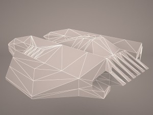 scifi fighter Model 3D