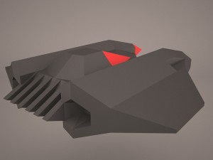 scifi fighter Model 3D