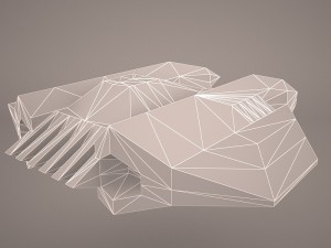scifi fighter Model 3D