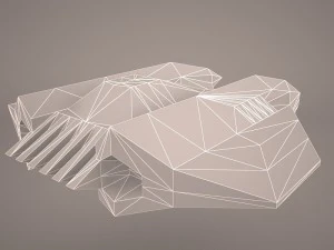 scifi fighter 3D Model