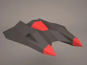 scifi fighter 3D Model