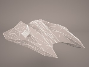 scifi fighter Model 3D