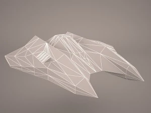 scifi fighter 3D Model