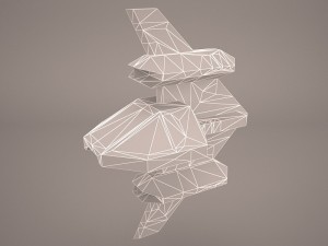 scifi fighter 3Dモデル
