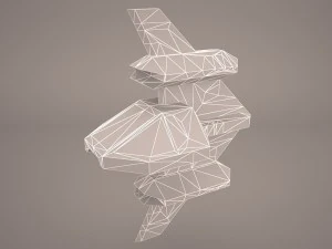 scifi fighter 3D Model