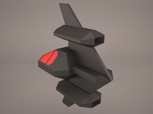 scifi fighter 3Dモデル