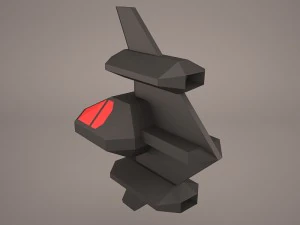 scifi fighter 3D Model