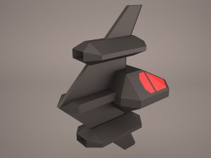 scifi fighter 3Dモデル