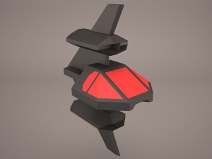 scifi fighter 3Dモデル