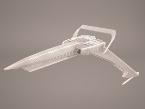 scifi fighter 3D Model