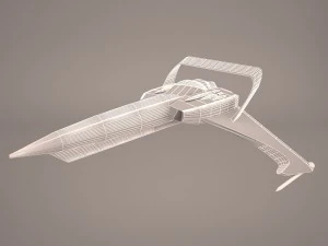 scifi fighter 3D Model