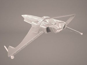 scifi fighter 3D Model