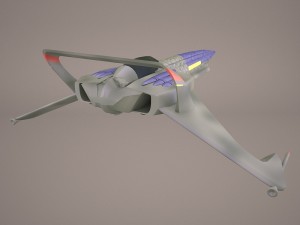 scifi fighter 3D Model