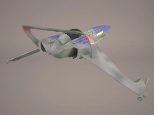scifi fighter 3D Model