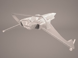scifi fighter 3D Model