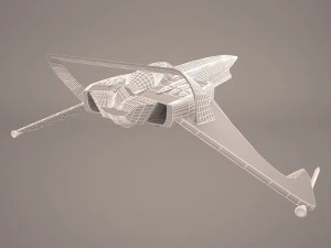 scifi fighter 3D Model