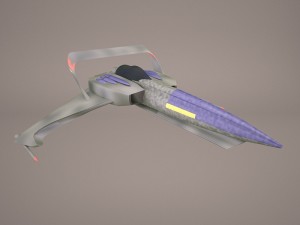 scifi fighter 3D Model