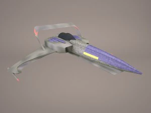 scifi fighter 3D Model