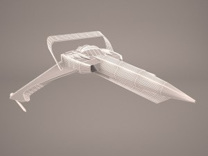 scifi fighter 3D Model